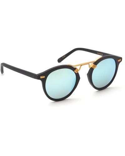 Krewe St. Louis Round Sunglasses - Blue