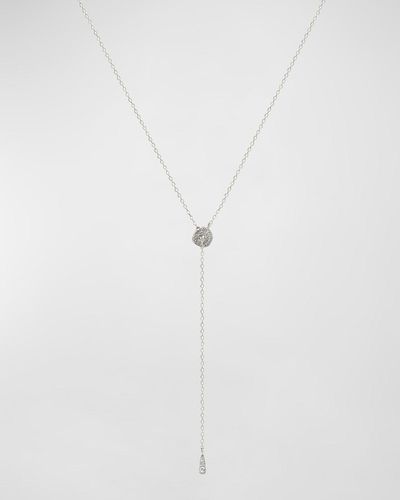 Stevie Wren 14K Circlet Diamond Lariat Necklace - White
