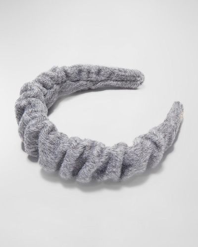 Lele Sadoughi Kelly Ruched Wool Headband - Gray