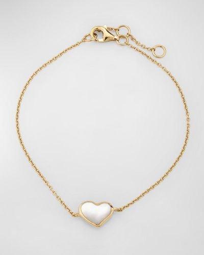 Jan Leslie Gemstone Heart Bracelet - Natural