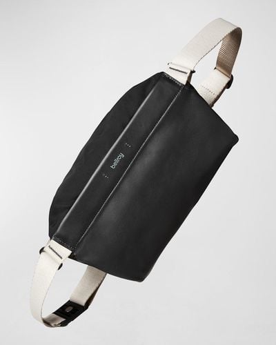 Bellroy Mini Sling Premium Leather & Nylon Belt Bag - Black