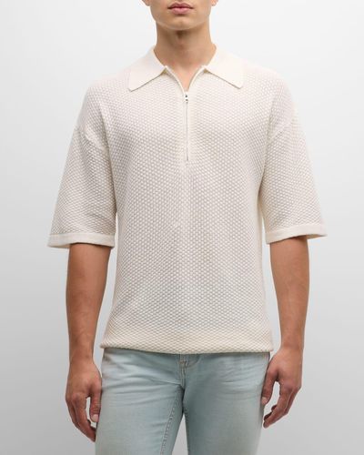 SER.O.YA Archer Knit Polo Shirt - Gray