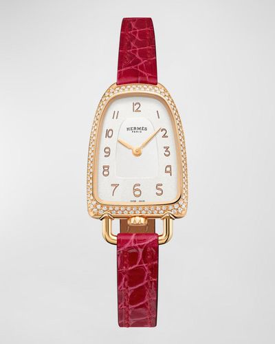 Hermès Galop D'hermes Watch, Medium Model, 32 Mm - Red