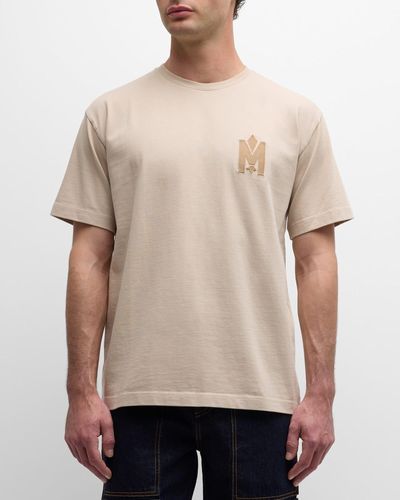 Mackage Organic Cotton T-Shirt With Velvet Logo - Brown