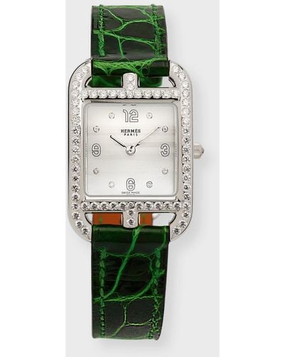 Hermès Cape Cod Watch, Small Model, 31 Mm - Green