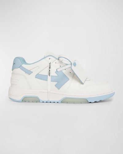 Off-White c/o Virgil Abloh Out Of Office Leather Low-Top Sneakers - White