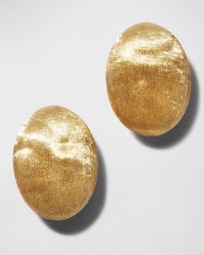 Marco Bicego Large Siviglia Stud Earrings In 18k Gold - Metallic