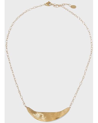 Marco Bicego 18k Lunaria Yellow Gold Half Collar Necklace - White