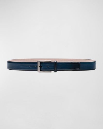 Magnanni Vega Leather Belt - Blue