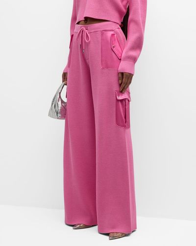 SER.O.YA Daph Knit Cargo Pants - Pink
