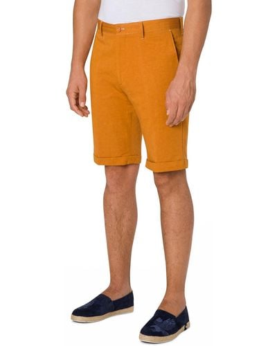 Stefano Ricci Knee-Length Cuffed Shorts - Orange