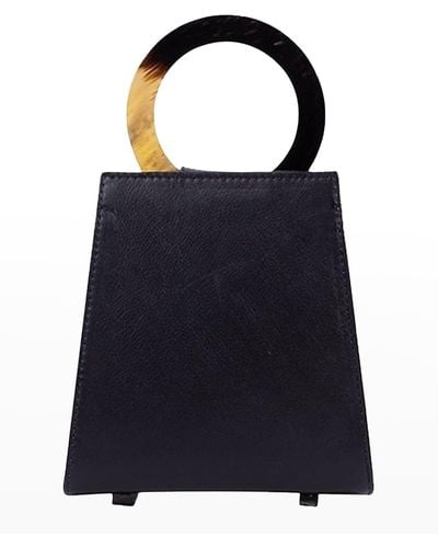 Adriana Castro Azza Mini Leather Top-Handle Bag - Blue