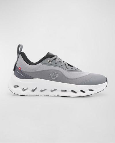 Loewe X On Cloudtilt Colorblock Runner Sneakers - Gray