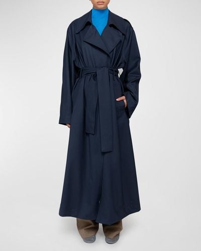 Leset Jane Trench Coat - Blue
