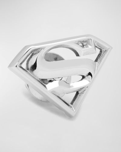 Cufflinks Inc. Stainless Steel Superman Lapel Pin - Gray
