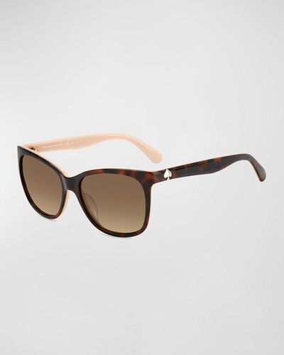 Kate Spade Danalyns Polarized Square Sunglasses - Brown