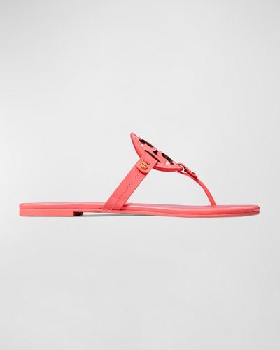 Tory Burch Miller Patent Leather Sandals - Red