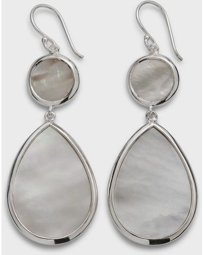 Ippolita Mother-Of-Pearl Dot & Teardrop Earrings - Gray