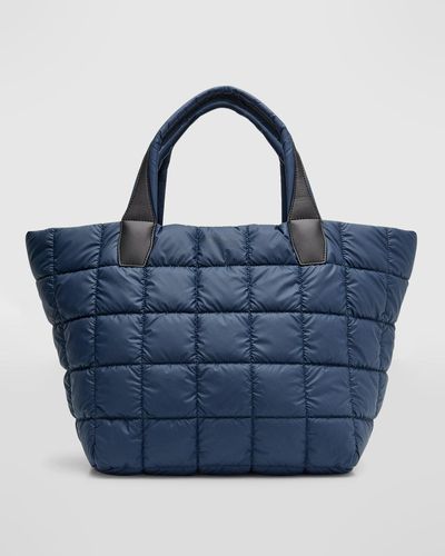 VEE COLLECTIVE Porter Medium Quilted Tote Bag - Blue