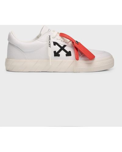 Off-White c/o Virgil Abloh Vulcanized Canvas Low-Top Sneakers - Pink