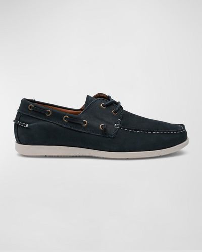Rodd & Gunn Gordons Bay Leather Slip-On Boat Shoes - Black