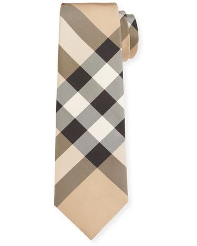 Burberry Blade 7cm Exploded Check Tie - Natural