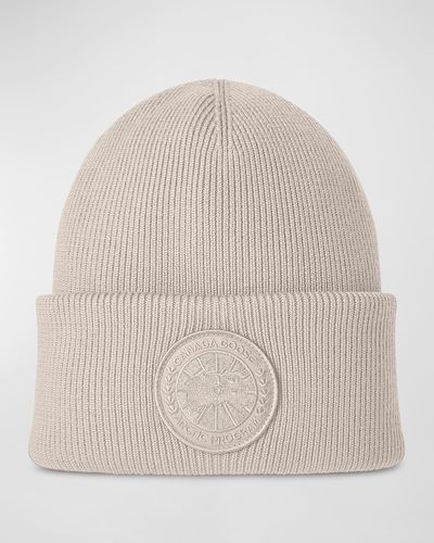 Canada Goose Arctic Toque Wool Knit Beanie - Natural