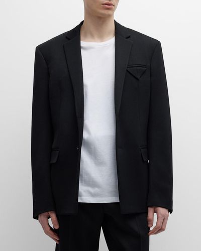 Bottega Veneta Wool Gabardine Sport Jacket - Black