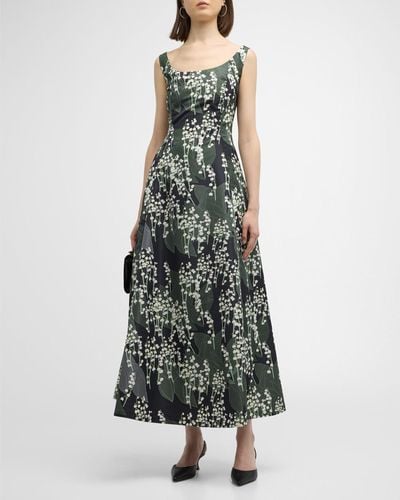 BERNADETTE Maudette Floral-print Dress - Green