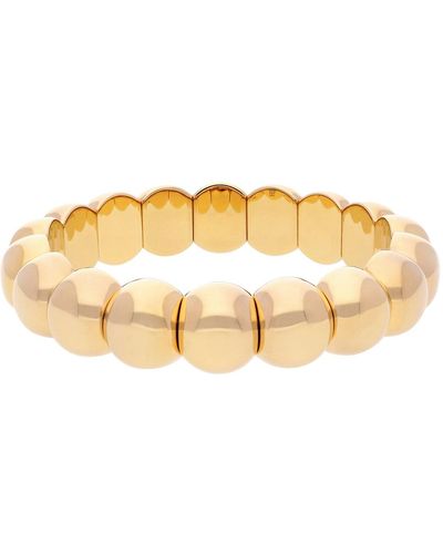’ROBERTO DEMEGLIO 18k Rose Gold Overlay Stretch Bracelet - White