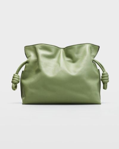 Loewe Flamenco Clutch Bag - Green