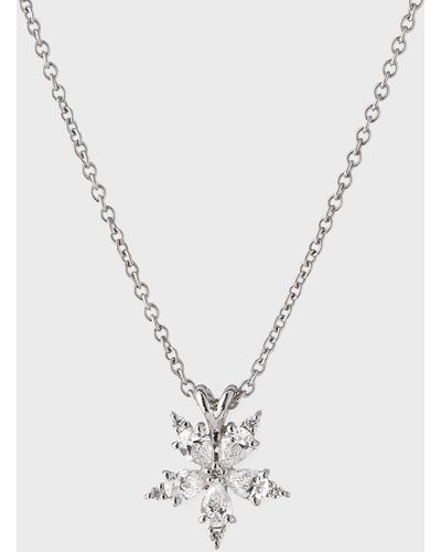 Paul Morelli Mini Stellanise Pendant Necklace With Diamonds - White