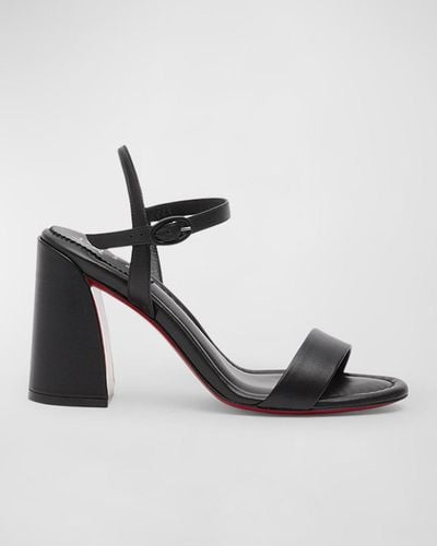 Christian Louboutin Miss Jane Sole Ankle-Strap Sandals - Metallic