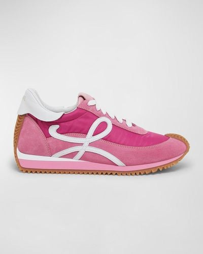 Loewe Flow Retro Runner Sneakers - Pink