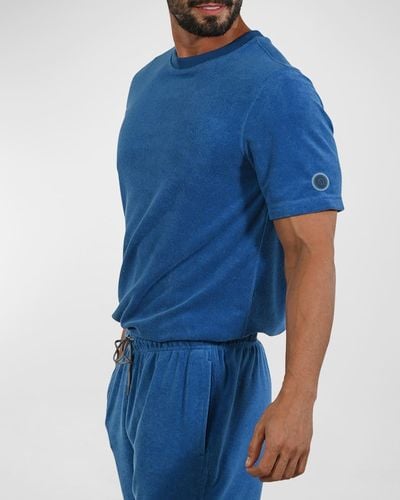 Siamo Verano French Terry T-Shirt - Blue