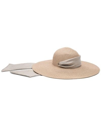 Eugenia Kim Bunny Floppy Sun Hat W/ Pull-Though Scarf - White