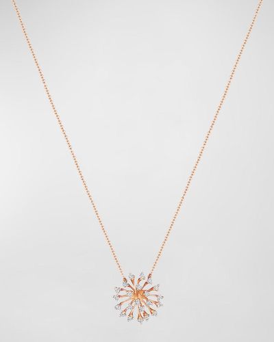 Hueb 18K Luminus Pendant Necklace With Diamonds, 16"L - White
