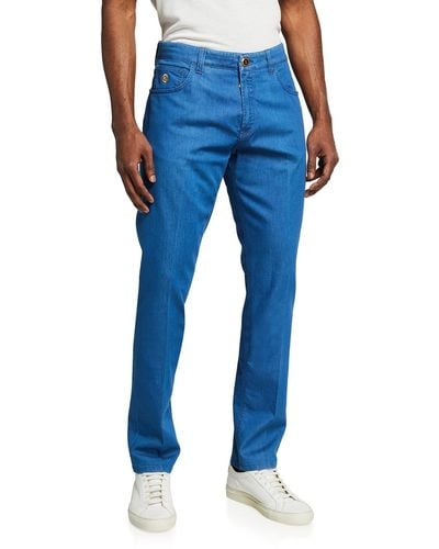 Stefano Ricci Straight-leg Denim Jeans - Blue