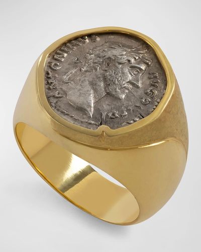 Jorge Adeler 18K Antoninus Pius Coin Ring - Metallic