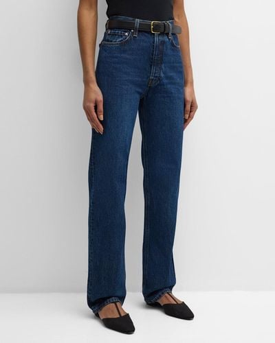 Totême Mid-Rise Classic Cut Straight-Leg Denim Jeans - Blue