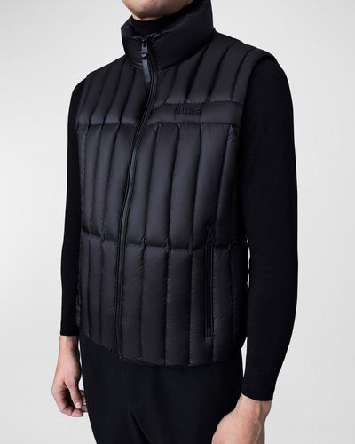 Mackage Patrick Quilted Puffer Vest - Blue