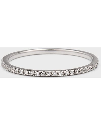 EF Collection Diamond Eternity Stackable Ring - Metallic