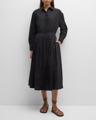 Mes Demoiselles Clodie Flared Midi Dress - Black