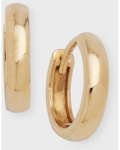 Andrea Fohrman 14k Gold Chubby Huggie Earrings - Metallic
