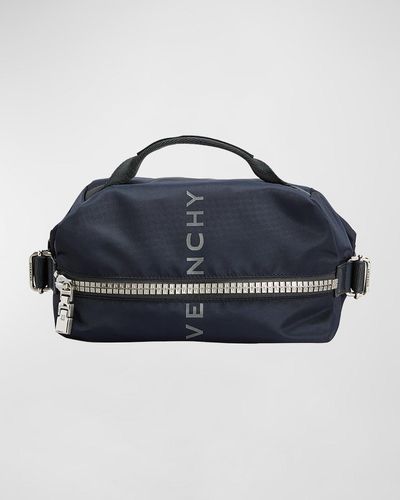 Givenchy G-Zip Bumbag 4G Nylon Belt Bag - Gray