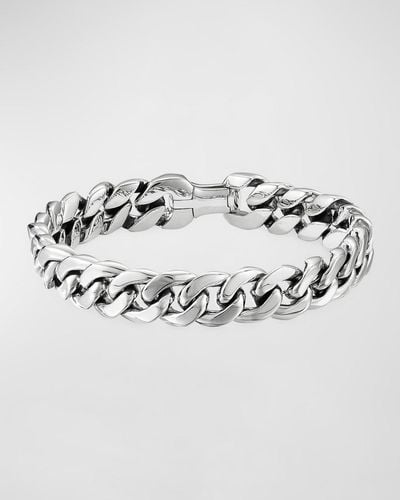David Yurman Curb Chain Bracelet In Silver, 11.5mm - Metallic