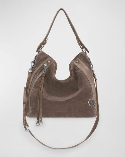 Rebecca Minkoff Mab Suede Hobo Bag - Multicolor