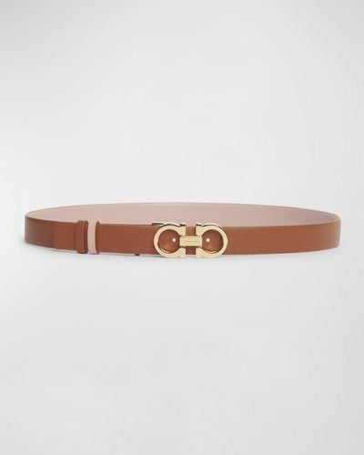 Ferragamo Reversible Gancini Leather Belt - Multicolor