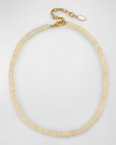 Mignonne Gavigan Alia Beaded Necklace, Opal - White