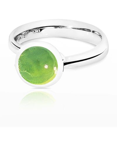 Tamara Comolli Bouton 8mm Peridot Cabochon Ring, Size 7 - Green